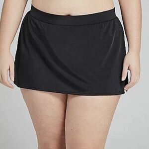 Cacique Black Swim Skirt